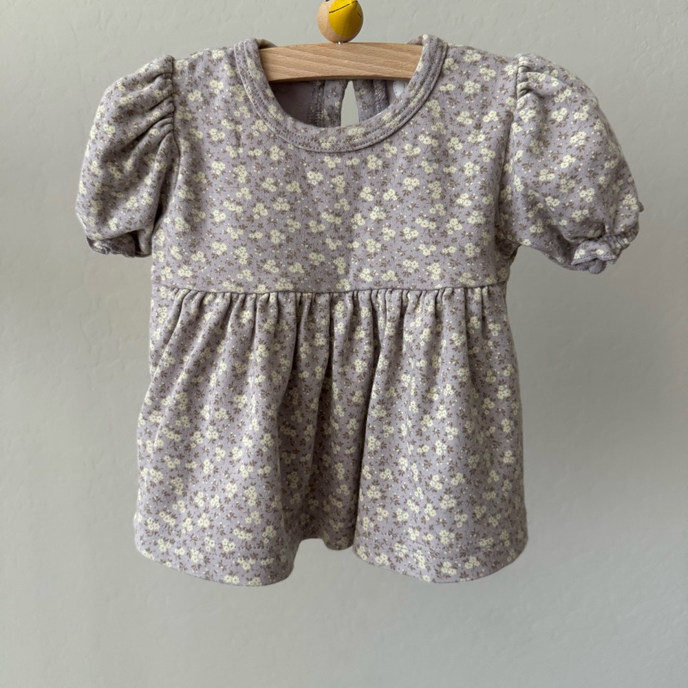 Jamie Kay Lavender Puff Sleeve Camille Top | Sz 3-6 mo